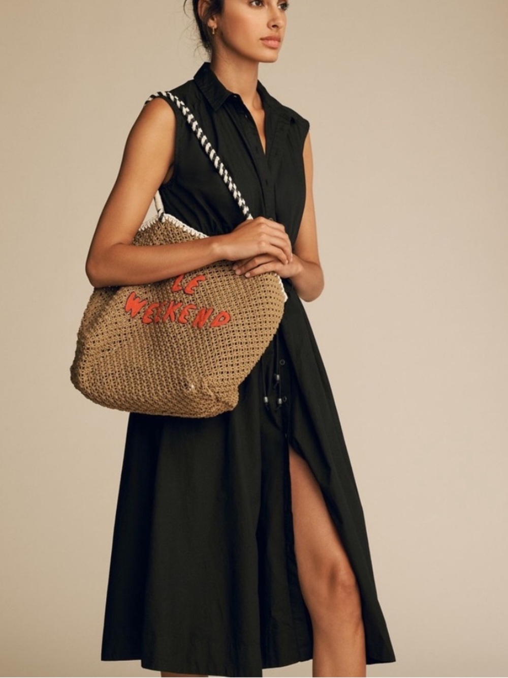 Maeve Sleeveless Shirt Dress - Size M